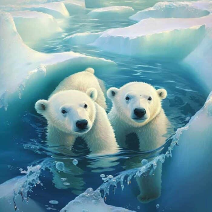 Kratke bajke za djecu - Mickey and Richie, the two polar bears