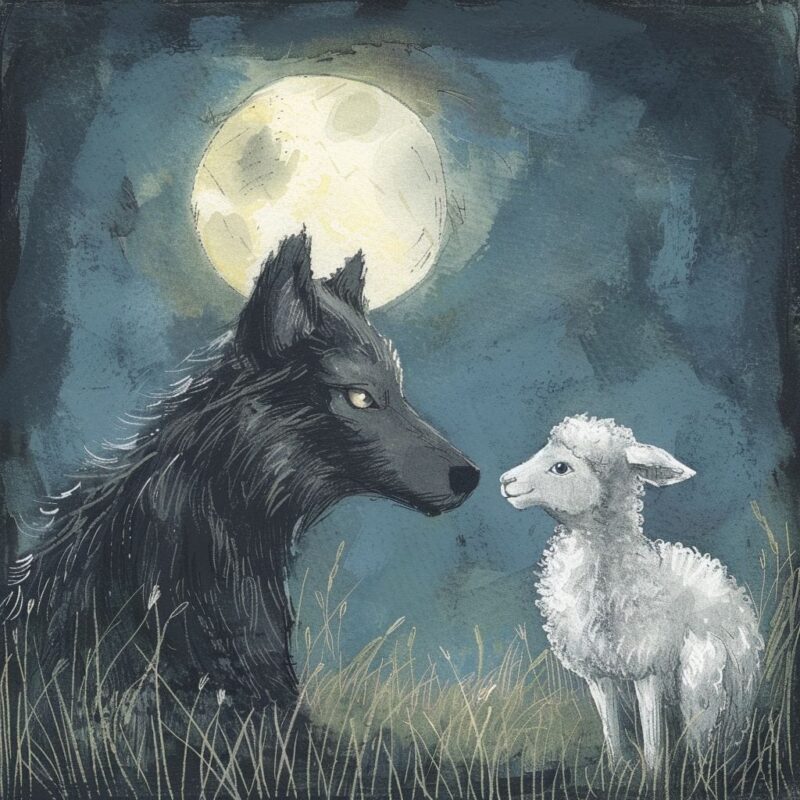 Kratke priče za laku noć - The wolf and the lamb