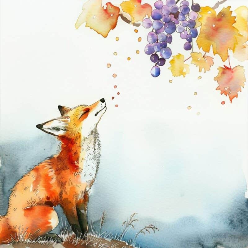 Short Stories for Children - The Fox and the Grapes